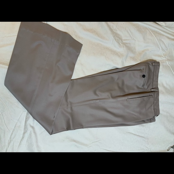 Burberry prorsum it 42 us 8 flare pants tan virgin wool stretch - Picture 10 of 16